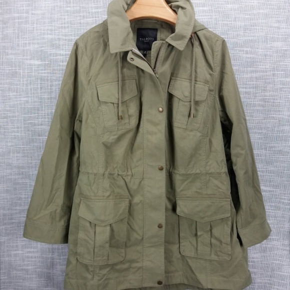 Talbots Jackets & Blazers - Talbots Woman Hooded Anorak 3X Military Green NWT